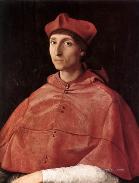 Rafael Painting - Retrato de un cardenal maestro renacentista Rafael